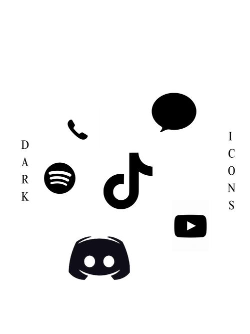 Dark Icons (For iPhone)